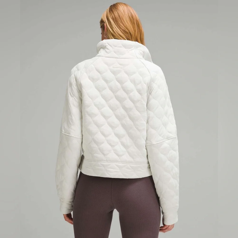 Lululemon✨Scuba Oversized Quilted Half Zip✨Plush Insulated Bone cream✨ NEW✨XL - Picture 3 of 16